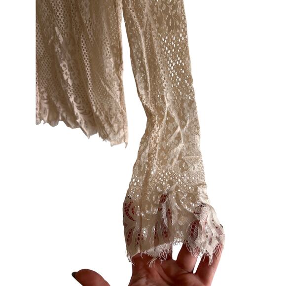 H&M Sheer Floral Lace Top - Picture 7 of 16